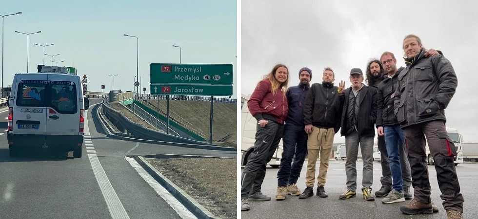 Il viaggio di un gruppo di amici della Val di Non per salvare i profughi ucraini in fuga dalla guerra